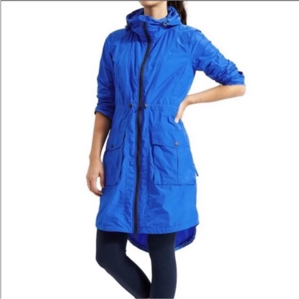 💙Athleta City Slicker Rain/Trench Coat Jacket💙 - Picture 2 of 10